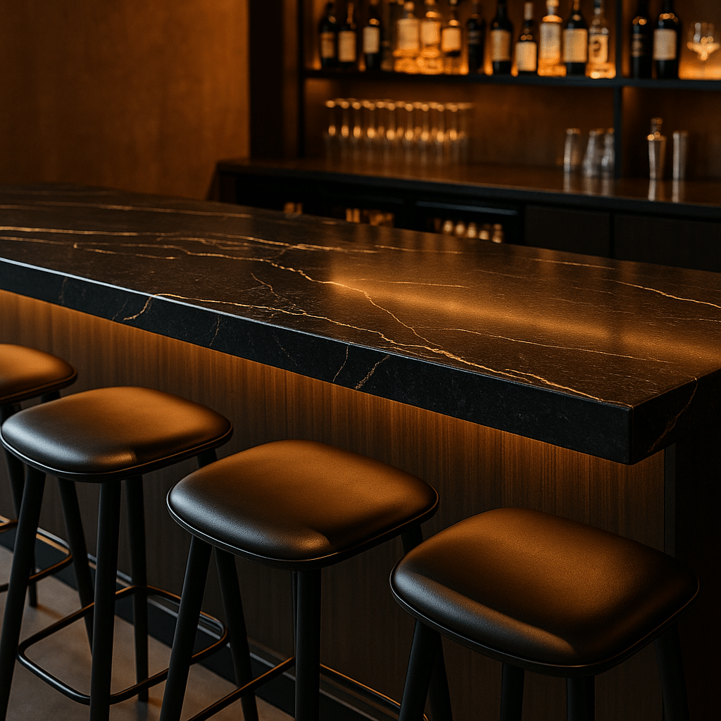 Marble effect Bar Pub Countertop Wrap Re-newit Installer