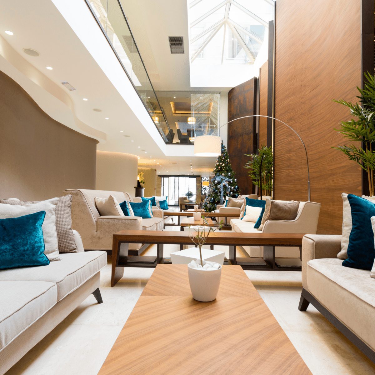 Hotel Refurbishment with Renewit Vinyl Wrap UK Wall Panel and furniture