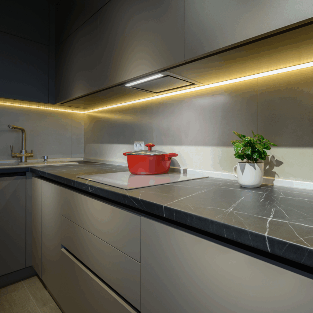 Slat effect replacement doors & cupboards Renewit UK